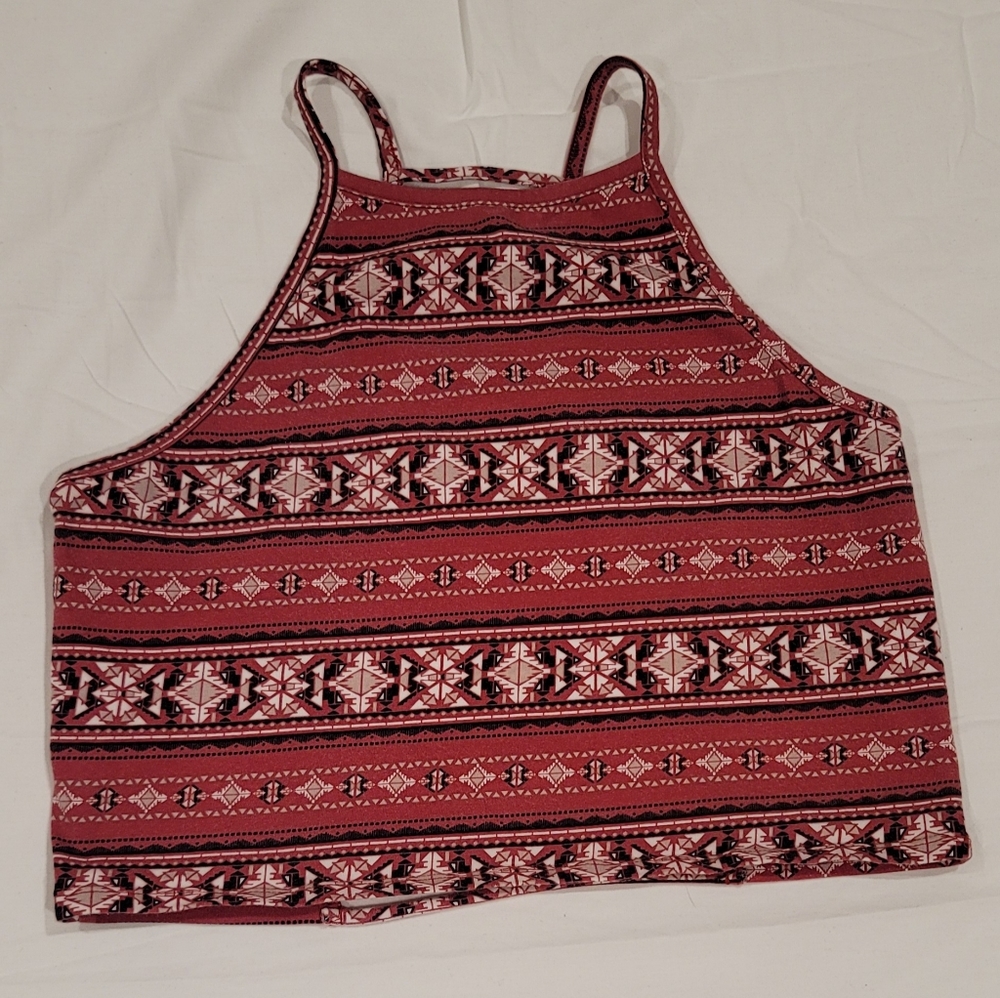 Rust Crop Backless Tank Top (Charlotte Russe, XL)